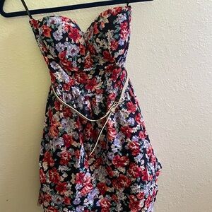 Papaya Vibrant Floral Dress